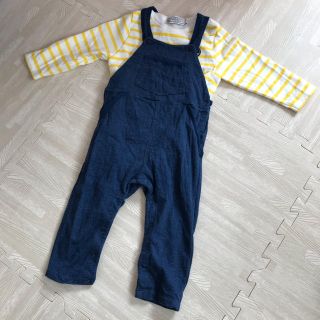 プチバトー(PETIT BATEAU)のプチバトー　サロペットセット(パンツ/スパッツ)