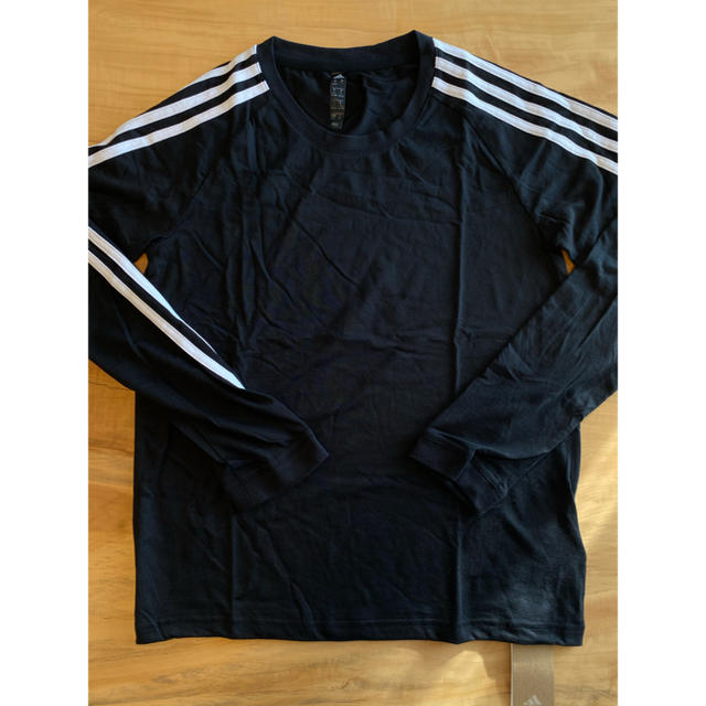 adidas(アディダス)の【Mサイズ】adidas アディダス 3ストライプ クルーネック ロンT レディースのトップス(Tシャツ(長袖/七分))の商品写真