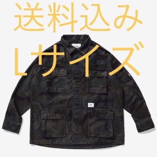 ダブルタップス(W)taps)の新品未使用 WTAPS JUNGLE LS SHIRT CAMO Lサイズ(ミリタリージャケット)