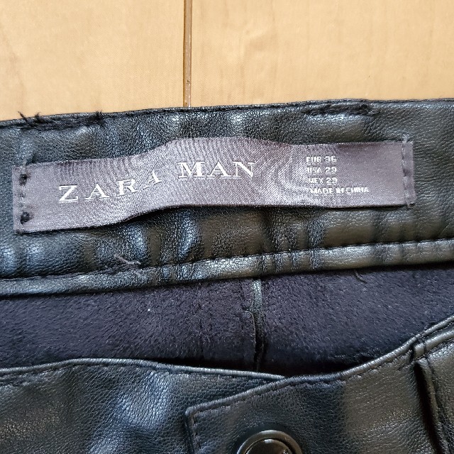 ZARA(ザラ)のZARA MAN フェイク レザー バイカー スキニー パンツ 29 S メンズ メンズのパンツ(その他)の商品写真