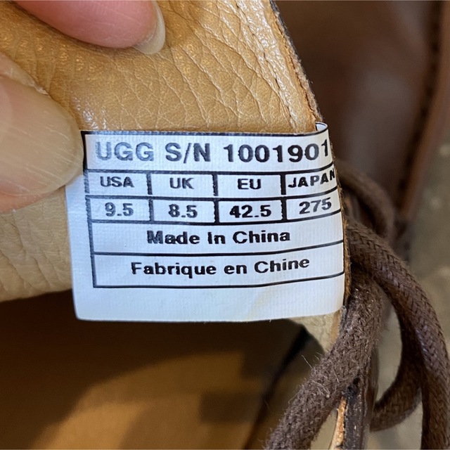 UGG(アグ)のUGG レザーブーツ メンズ メンズの靴/シューズ(ブーツ)の商品写真