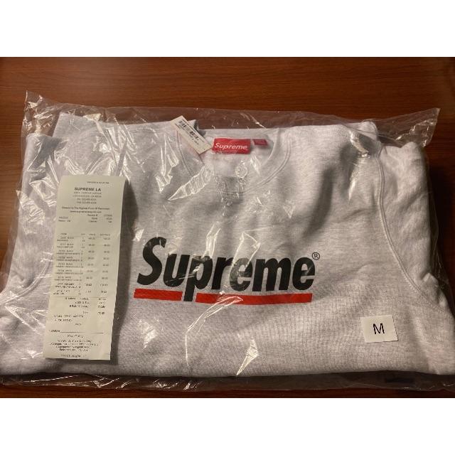 黒　Mサイズ　Supreme Underline Crewneck トレーナー