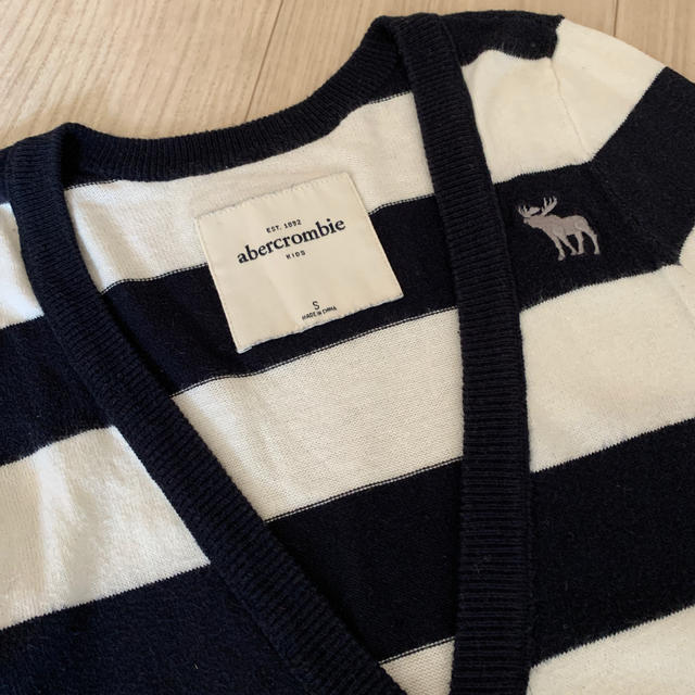 Abercrombie&Fitch(アバクロンビーアンドフィッチ)のabercrombie KIDS アバクロ　ロングカーディガン キッズ/ベビー/マタニティのキッズ服女の子用(90cm~)(カーディガン)の商品写真