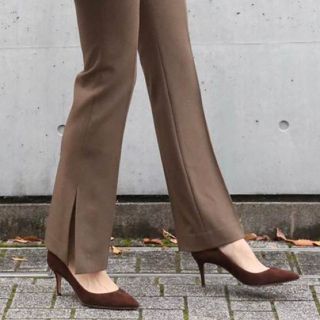 ドゥーズィエムクラス(DEUXIEME CLASSE)の[GIANVITO ROSSI] 7cmパンプス 36 ブラウン 裏貼済み(ハイヒール/パンプス)