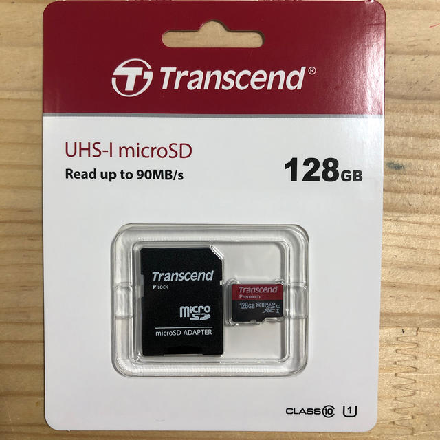 Transcend(トランセンド)のTranscend UHS-I microSD 128GB スマホ/家電/カメラのスマートフォン/携帯電話(その他)の商品写真