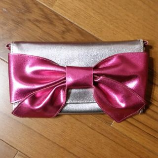 クレアーズ(claire's)のリボン×ピンク　長財布(財布)