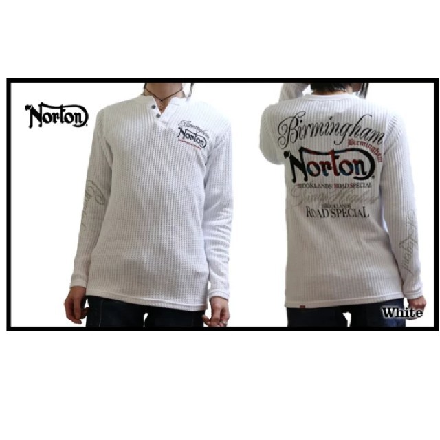 Norton(ノートン)のNorton ノートン 新品7689円→4990円ワッフルヘンリーロンT メンズのトップス(Tシャツ/カットソー(七分/長袖))の商品写真