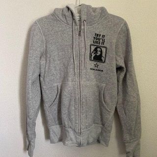 ヒステリックグラマー(HYSTERIC GLAMOUR)のHYSTERIC GLAMOUR 裏地毛パーカ　グレー(トレーナー/スウェット)