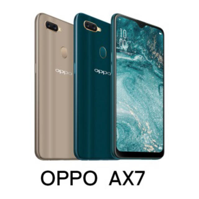 新品未開封品 SIMフリー OPPO AX7 ブルーの通販 by shuzochaos's store｜ラクマ