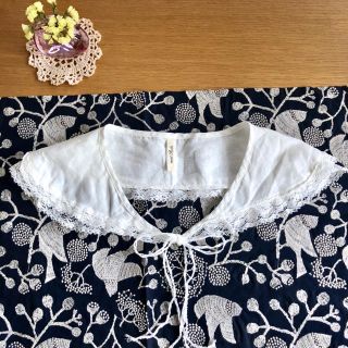 ネストローブ(nest Robe)の nest Robe リネン 付け襟 未使用 (つけ襟)