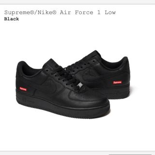 シュプリーム(Supreme)のSupreme AirForce1 黒28cm(スニーカー)