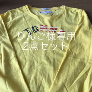 トミーヒルフィガー(TOMMY HILFIGER)のTOMMY HILFIGERロングTシャツキッズ用トレーナー2点セット(Tシャツ/カットソー)