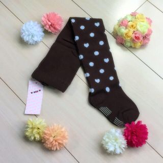 ベベ(BeBe)の♡新品♡nou♡ドットハートタイツ♡(靴下/タイツ)