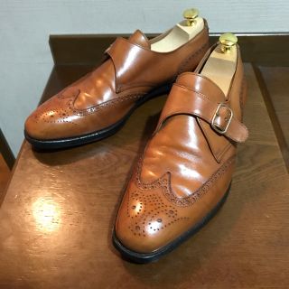 クロケットアンドジョーンズ(Crockett&Jones)の【Crockett&Jones】シングルモンク ウィングチップ ドレスシューズ(ドレス/ビジネス)