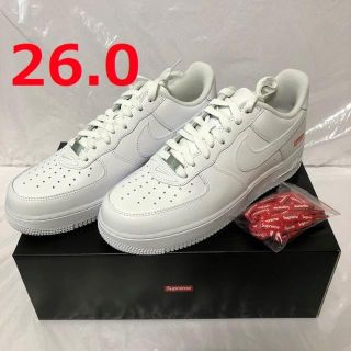 ナイキ(NIKE)の新品【26】supreme nike air force 1 low 白(スニーカー)