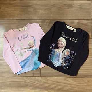 エイチアンドエイチ(H&H)のアナと雪の女王 ロンT 2枚セット H&M ディズニー(Tシャツ/カットソー)
