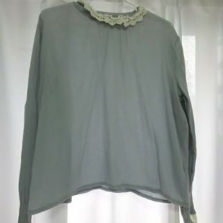 メルロー(merlot)の【ニコ様】merlot　レースブラウス(シャツ/ブラウス(長袖/七分))