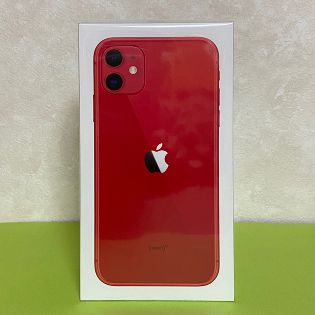 今ならほぼ即納！ Apple - 【新品/未使用/未開封】iPhone11 64GB レッド SIMフリー② スマートフォン本体