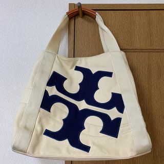 トリーバーチ(Tory Burch)のトリーバーチ　cotton 100%   超レア品✨トートバッグ　🌸(バッグ/レッスンバッグ)