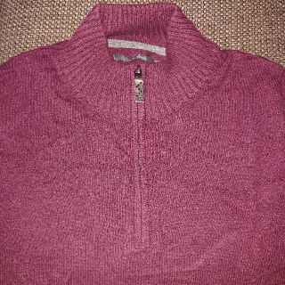 エディーバウアー(Eddie Bauer)のメンズ カシミヤ ニット ボルドー 赤 XL(ニット/セーター)