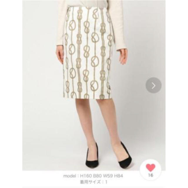 ANAYI(アナイ)のアルアバイル  ローププリントタイトスカート レディースのスカート(ひざ丈スカート)の商品写真