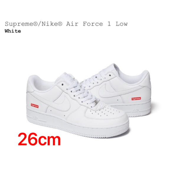 supreme air force 1 26cm靴/シューズ