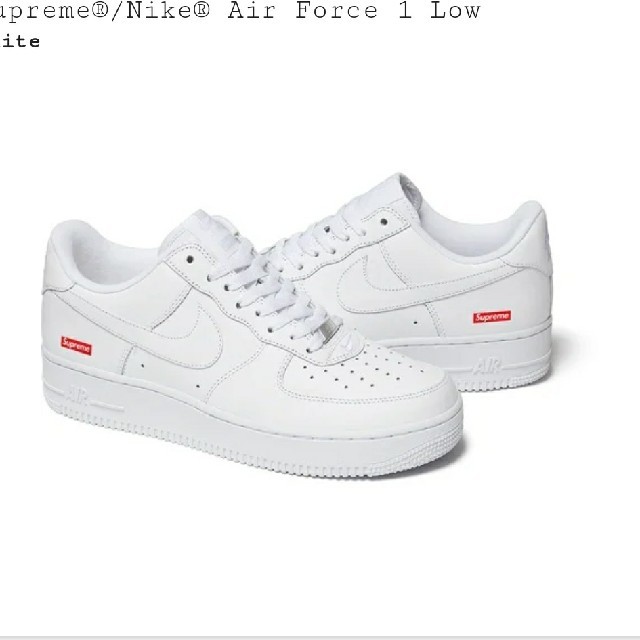 Supreme NIKE air force1 ナイキ スニーカー　白27ｃｍ