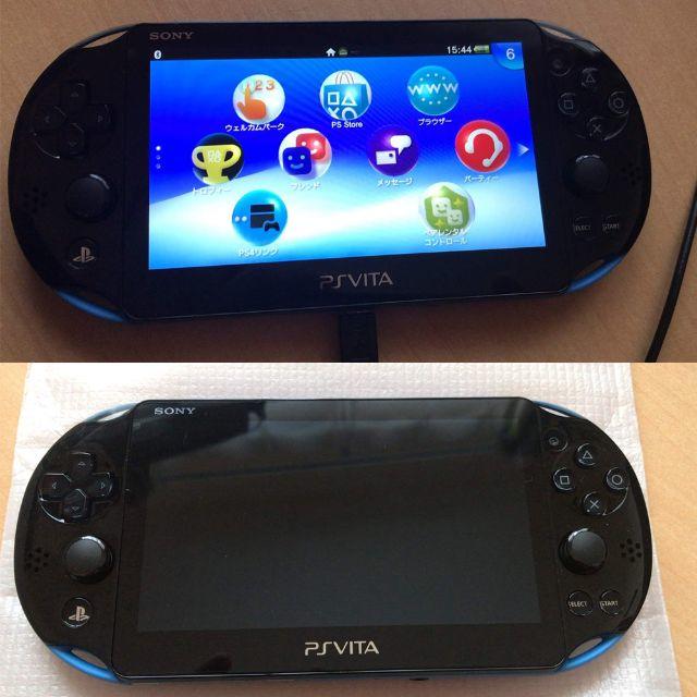 PlayStation Vita - 【ほぼ未使用】PS Vita デビューパック （PCH-2000）青 Wifiの通販 by じん's