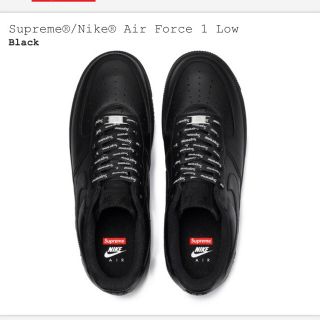 シュプリーム(Supreme)のエアフォース シュプリーム supreme NIKE af1 ブラック(スニーカー)