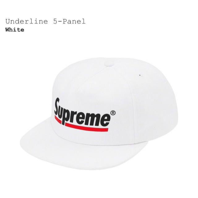 帽子supreme underline キャップ