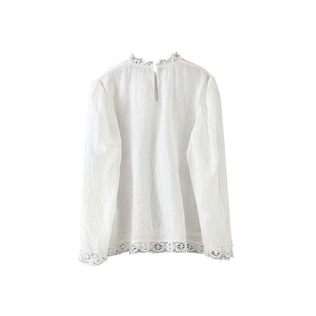 Zara 1134 春新作 白 レース ハイネック ブラウスの通販 By 正規 海外select Shop Duality ザラならラクマ