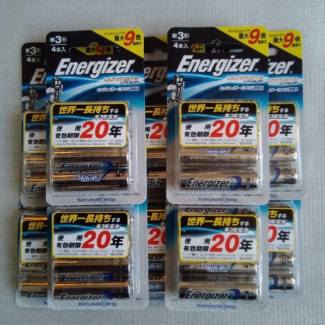 Energizer(エナジャイザー)のエナジャイザー　リチウム乾電池　単３ スマホ/家電/カメラのスマートフォン/携帯電話(バッテリー/充電器)の商品写真