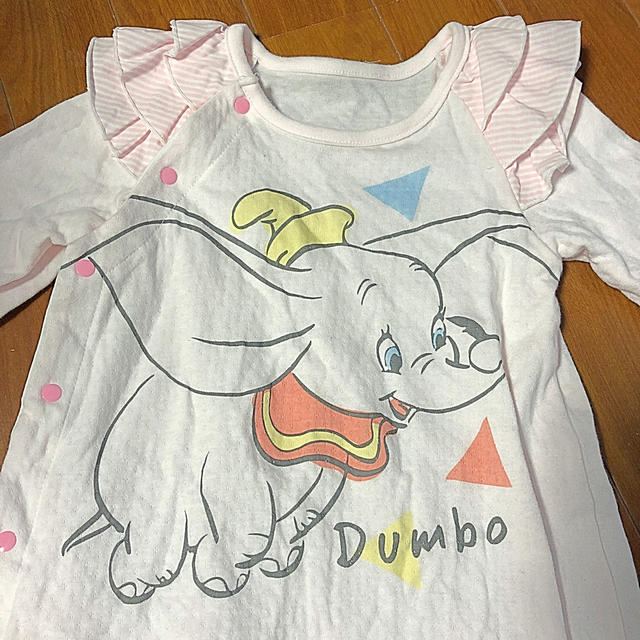 Disney(ディズニー)のダンボロンパース キッズ/ベビー/マタニティのベビー服(~85cm)(ロンパース)の商品写真