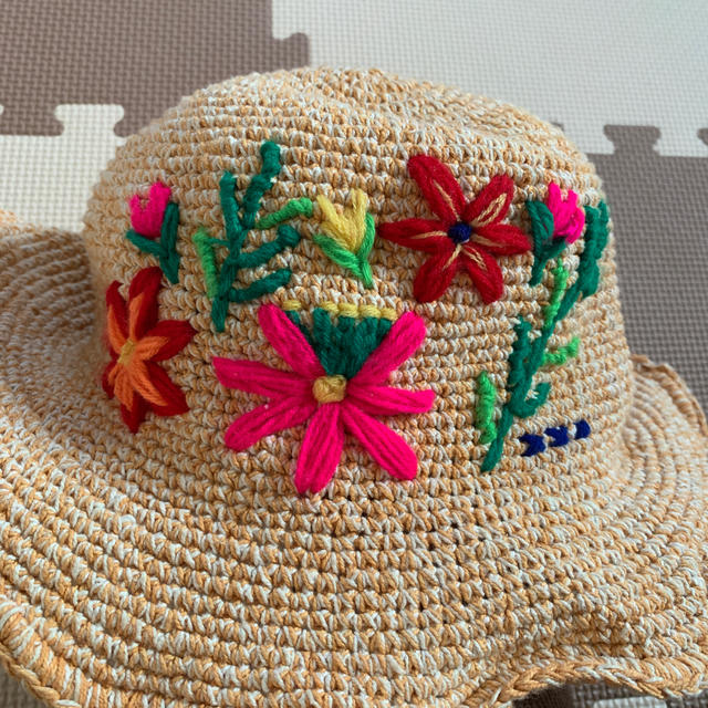 titicaca(チチカカ)のチチカカ 刺繍帽子 レディースの帽子(麦わら帽子/ストローハット)の商品写真