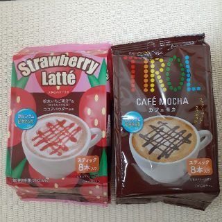 チロルチョコ×日東紅茶  ストロベリーラテ＆カフェモカ 2セット(その他)