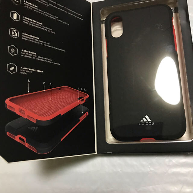 adidas(アディダス)のアディダス  iPhoneX ケース　新品未使用 スマホ/家電/カメラのスマホアクセサリー(iPhoneケース)の商品写真