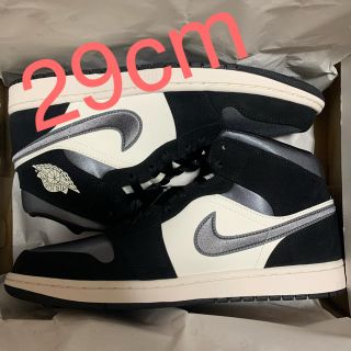 ナイキ(NIKE)の29cm 新品 NIKE AIR JORDAN 1 MID SE BLACK (スニーカー)