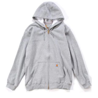 カーハート(carhartt)の新品　カーハート　ジップパーカー　US企画　グレー　メンズ　サイズM(パーカー)