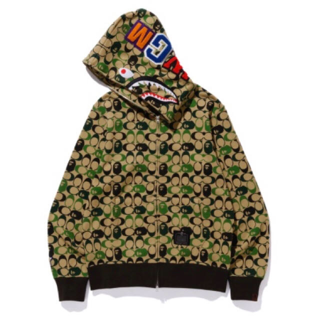 BAPE X COACH SHARK FULL ZIP HOODIE