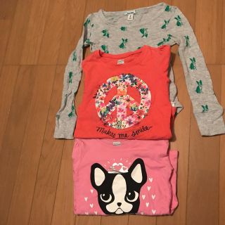 オールドネイビー(Old Navy)のオールドネイビー  ロンT 3枚セット　マスクのおまけ付き(Tシャツ/カットソー)