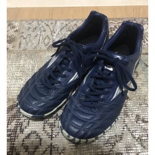 ミズノ(MIZUNO)のフットサルシューズ モナルシーダ TF PRO ネイビー×シルバー 25.5cm(シューズ)