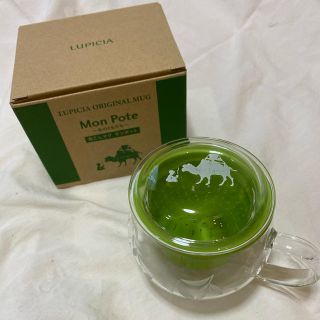 ルピシア(LUPICIA)の新品♡ルピシア♡茶こしマグ モンポット・グリーン(グラス/カップ)