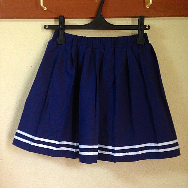 セーラー風プリーツスカート レディースのスカート(ミニスカート)の商品写真