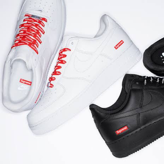 NIKE - Supreme✖️Nikeコラボ エアフォース1 ホワイトの通販 by