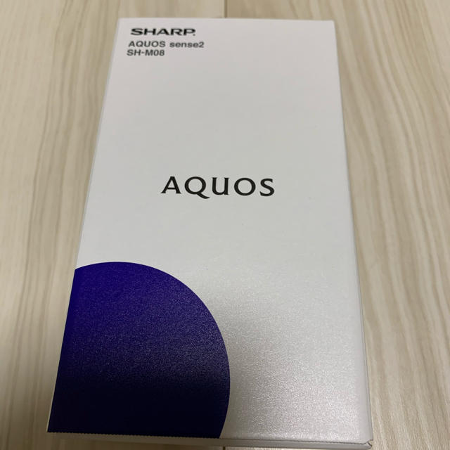 AQUOS(アクオス)のAQUOS SENCE2 SH-M08 SIMフリー　新品未使用 スマホ/家電/カメラのスマートフォン/携帯電話(スマートフォン本体)の商品写真