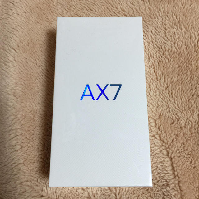 oppo　AX7　ブルー　シムフリー　スマホ