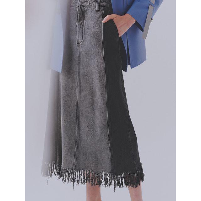 Ameri VINTAGE(アメリヴィンテージ)の定価以下 新品 RAGGED DENIM SKIRT Mサイズ レディースのスカート(ロングスカート)の商品写真