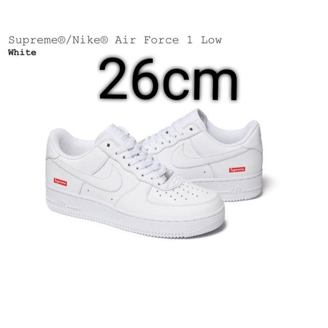 26cm / Supreme Nike Air Force 1 Low 白