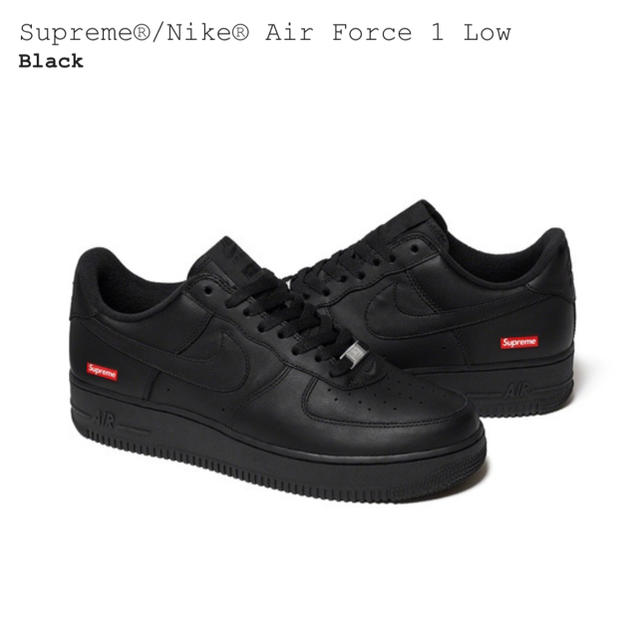 Supreme Nike Airforce1 Low Black