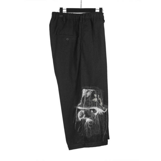 メンズyohjiyamamoto 18ss 南無阿弥陀仏レーヨンパンツ